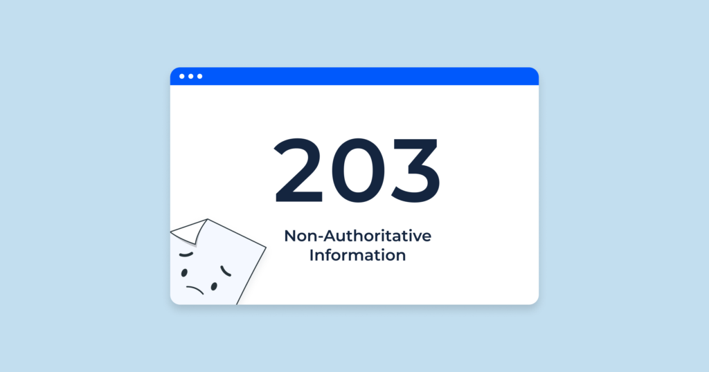 error 203